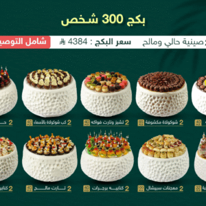   بكج 300 شخص - 20 صينية فايبر حالي ومالح